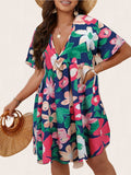 Vestido Tropical Manga Rosa » Coleção Resort